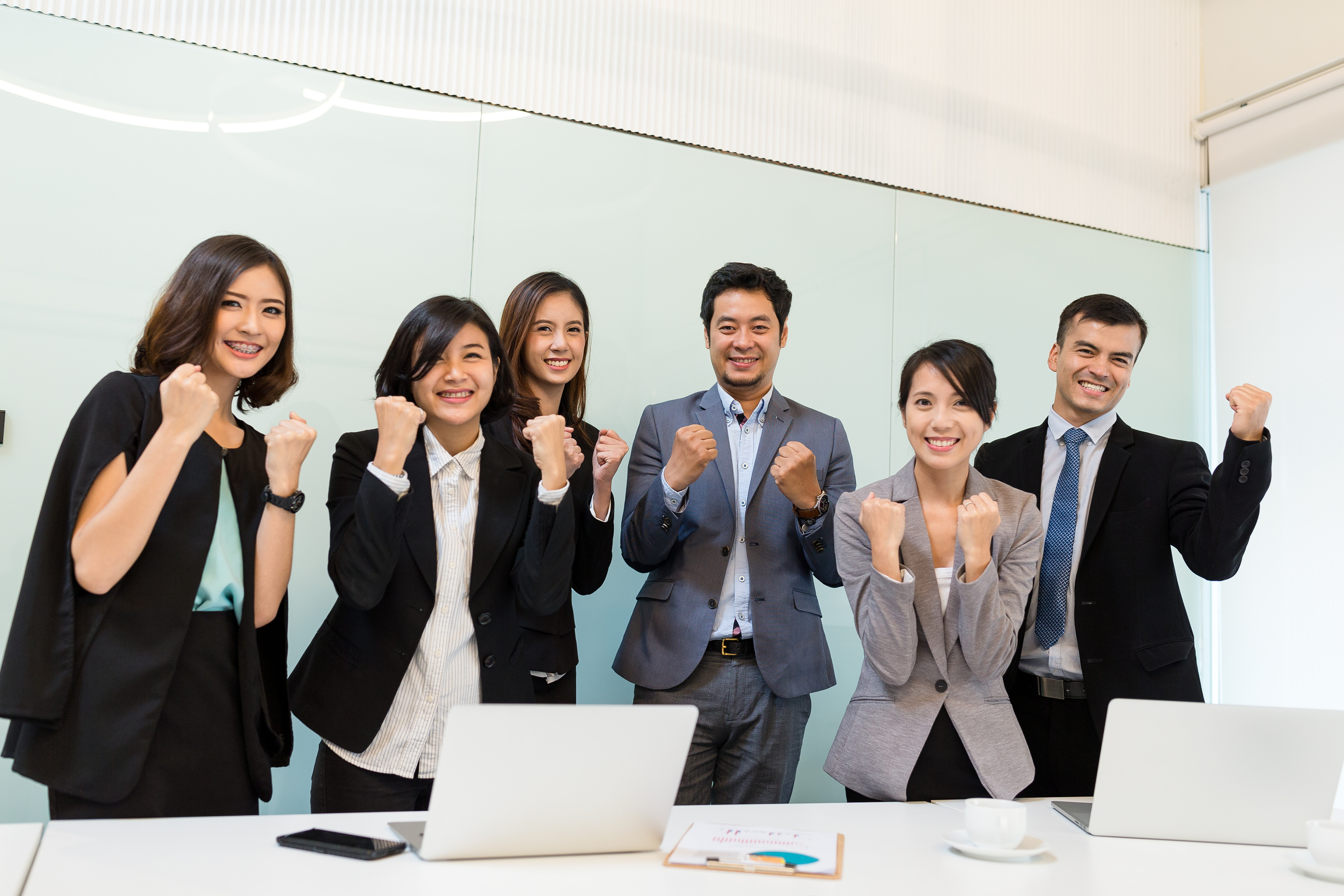 Cheerful Business People